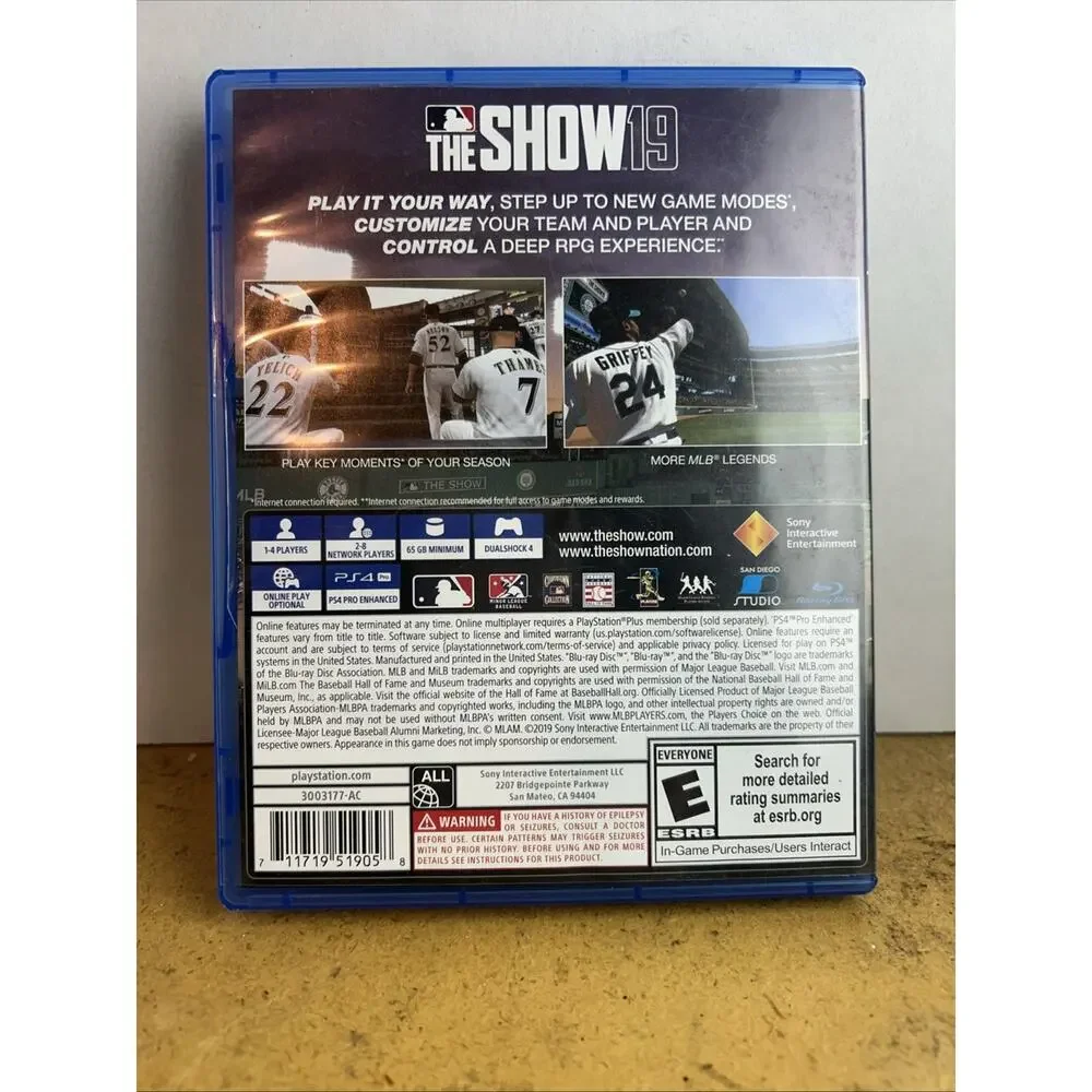 MLB The Show 19 PS4 PlayStation 4 Baseball Video Game